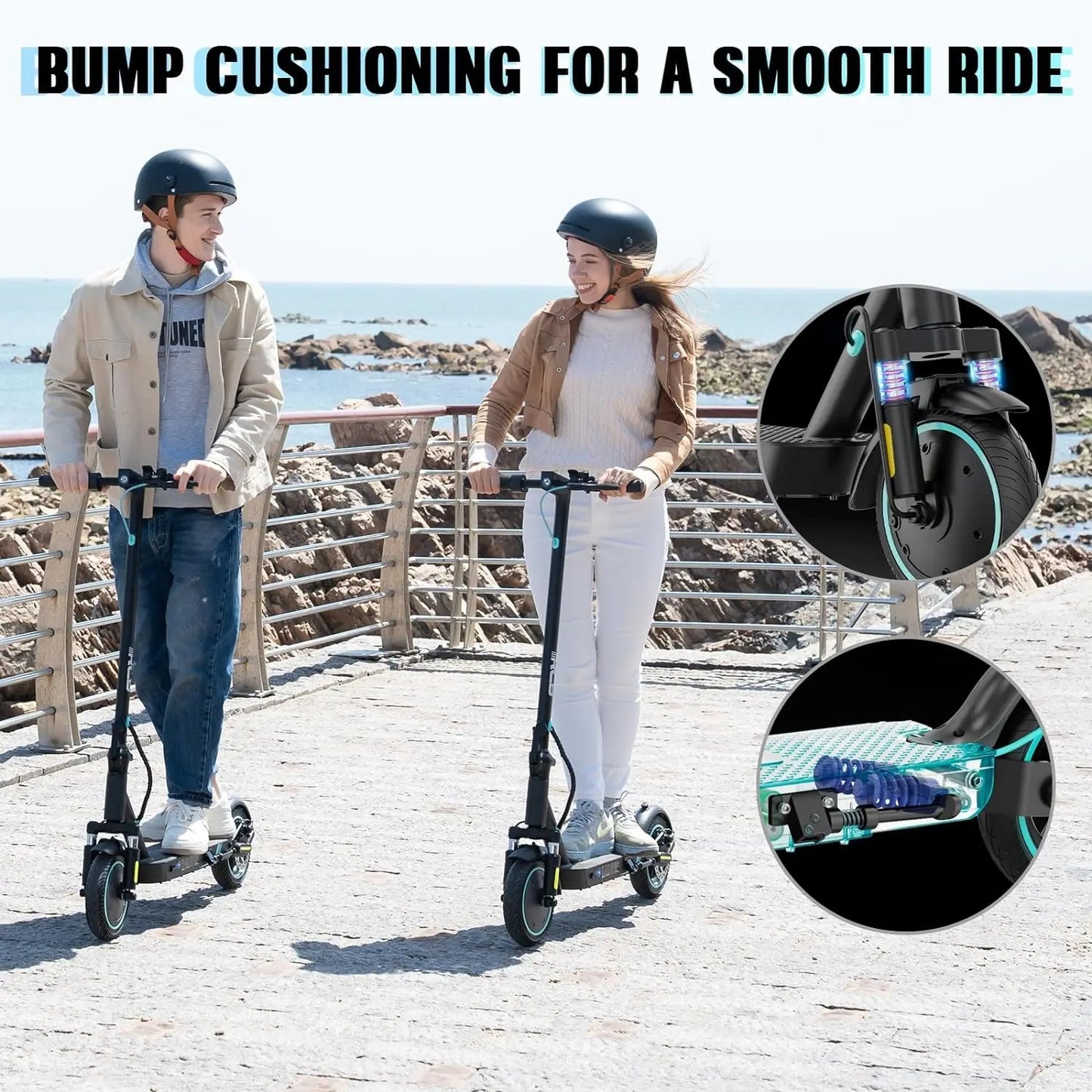 RCB-R17 Electric Scooter – 350W Motor, Max Speed 25 KM/H, 30 KM Range, 8.5" Solid Tire, Maximum Load 120 KG, Dual Braking, Perfect E-Scooter for Adult