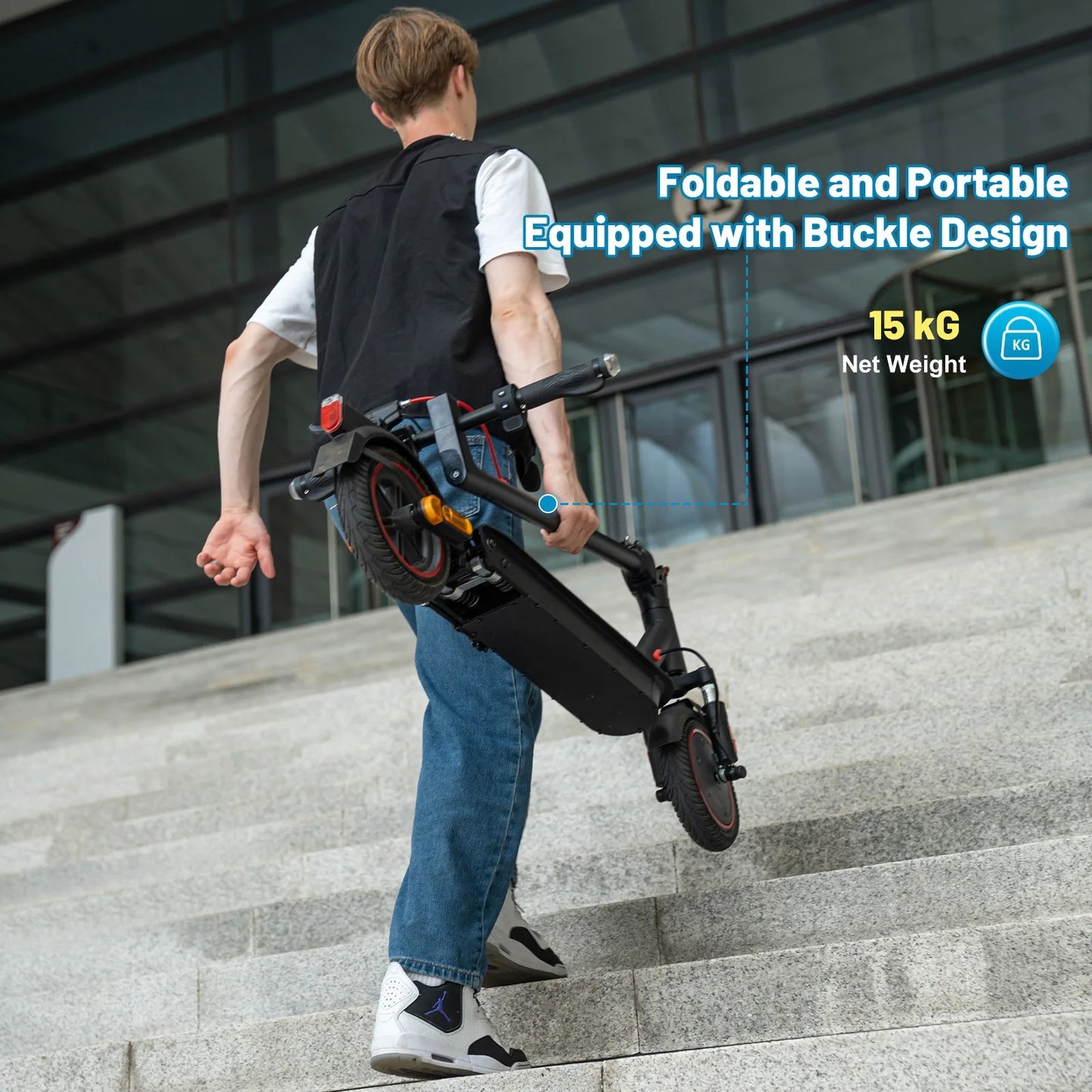 EV85F Electric Scooter – 8.5" Foldable E-Scooter, App Control, 350W Motor, 7.8AH Battery, Dual Brakes, Perfect for Adults, EVERCROSS PRO
