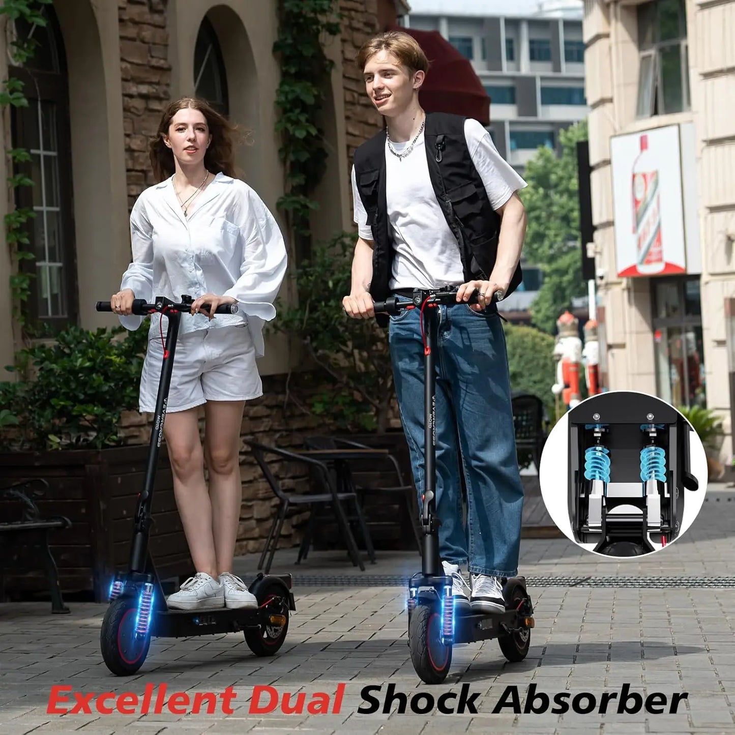 EV10K PRO Electric Scooter – 10" Foldable E-Scooter, App Control, 500W Motor, 410WH Battery, Perfect for Adults, EVERCROSS PRO