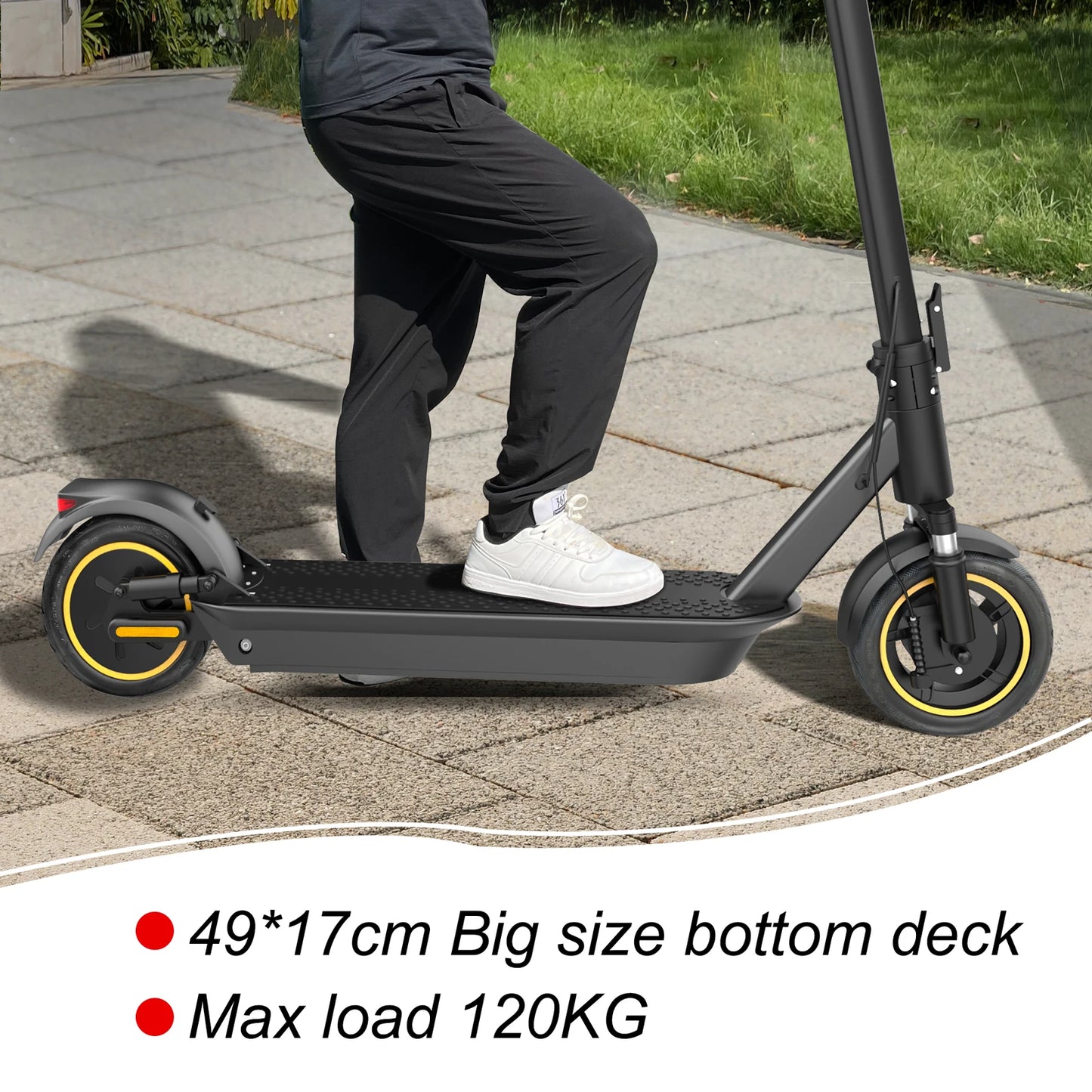 ESMAX 500W Electric Scooter – Max Speed 35KM/H, 45KM Long Range, Smart APP Control, Shock-Absorbing, Anti-Skid, Foldable for Adults