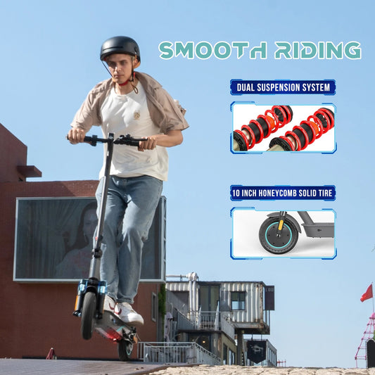 RCB-R19 Electric Scooter – 500W Motor, Max Speed 25 KM/H, 35 KM Range, 10" Tire, Maximum Load 150 KG, Dual Braking, Perfect E-Scooter for Adult
