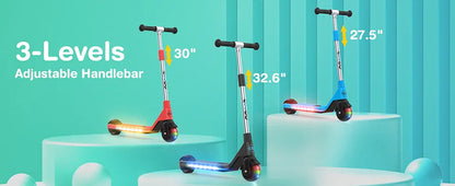 Beginner Electric Scooter for Kids & Teens – Lightweight Foldable Design, Adjustable Handlebar, 80W Motor, 10 km/h Speed, EK06