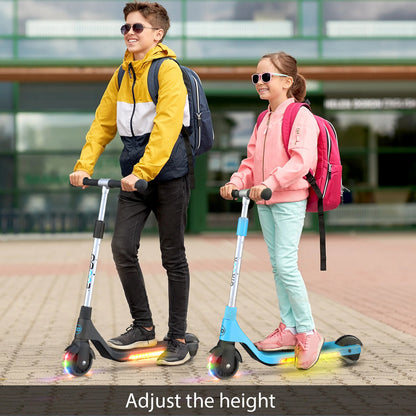 Beginner Electric Scooter for Kids & Teens – Lightweight Foldable Design, Adjustable Handlebar, 80W Motor, 10 km/h Speed, EK06