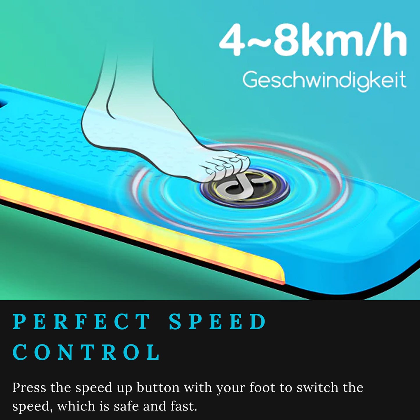 Beginner Electric Scooter for Kids & Teens – Lightweight Foldable Design, Adjustable Handlebar, 80W Motor, 10 km/h Speed, EK06