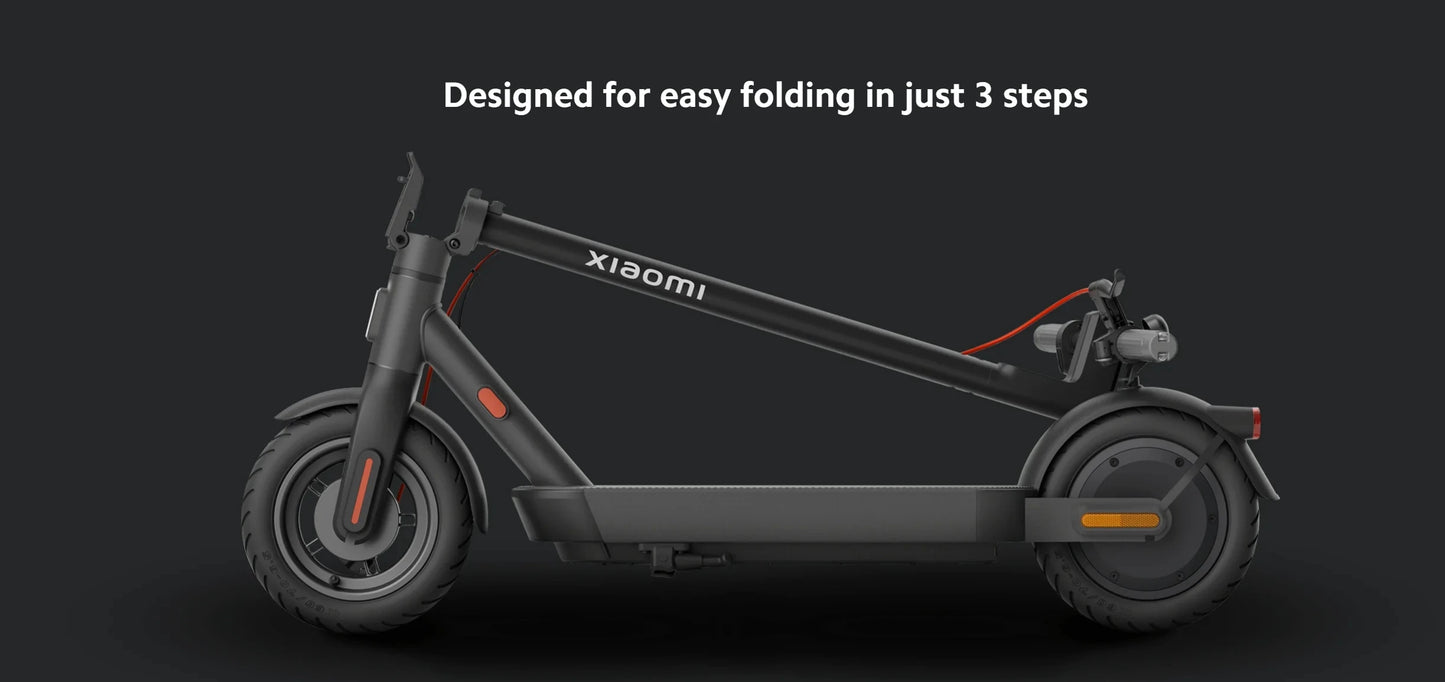 Xiaomi Electric Scooter 4 Pro – Portable Folding Design, 10'' Wheels, 60km Range, Bluetooth Smart Control for Youth & Adults