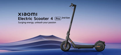 Xiaomi Electric Scooter 4 Pro – Portable Folding Design, 10'' Wheels, 60km Range, Bluetooth Smart Control for Youth & Adults
