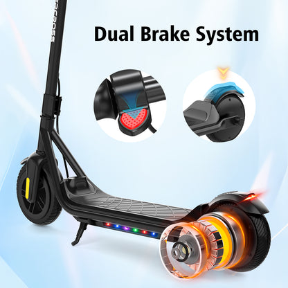 Kids Electric Scooter with Adjustable Speeds (8/12/16km/h) – Lightweight, Foldable & LED-Lit, EK04