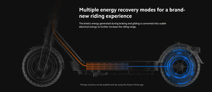 Xiaomi Electric Scooter 4 Pro – Portable Folding Design, 10'' Wheels, 60km Range, Bluetooth Smart Control for Youth & Adults