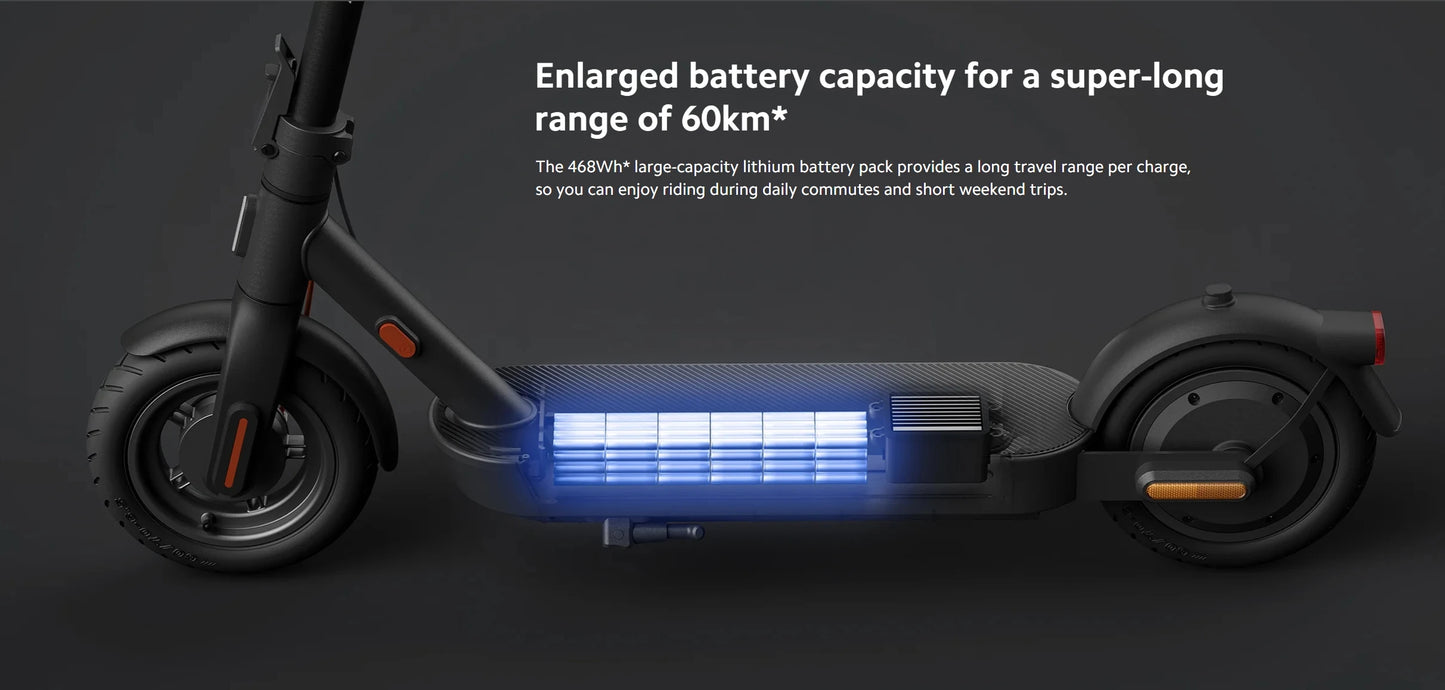 Xiaomi Electric Scooter 4 Pro – Portable Folding Design, 10'' Wheels, 60km Range, Bluetooth Smart Control for Youth & Adults