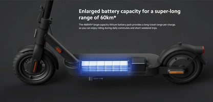Xiaomi Electric Scooter 4 Pro – Portable Folding Design, 10'' Wheels, 60km Range, Bluetooth Smart Control for Youth & Adults