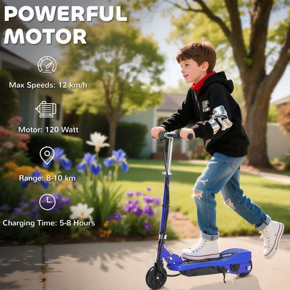 Beginner Kids Electric Scooter for Ages 7–14 Years, boys & girls – Safe 12km/h Speed, 120W Motor, Foldable & Height Adjustable, EK05