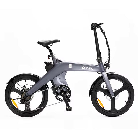 DYU T1 Folding E-Bike 250W City E-Bike 36V 10AH Battery Electric Bike 20-inch Tire Commuter E-Bike, EB-07