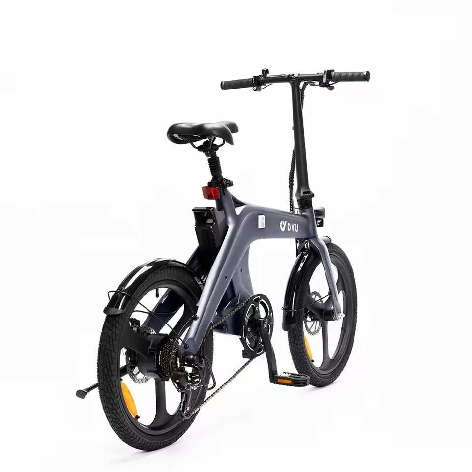 DYU T1 Folding E-Bike 250W City E-Bike 36V 10AH Battery Electric Bike 20-inch Tire Commuter E-Bike, EB-07