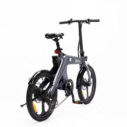 DYU T1 Folding E-Bike 250W City E-Bike 36V 10AH Battery Electric Bike 20-inch Tire Commuter E-Bike, EB-07