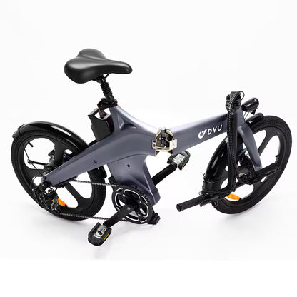 DYU T1 Folding E-Bike 250W City E-Bike 36V 10AH Battery Electric Bike 20-inch Tire Commuter E-Bike, EB-07