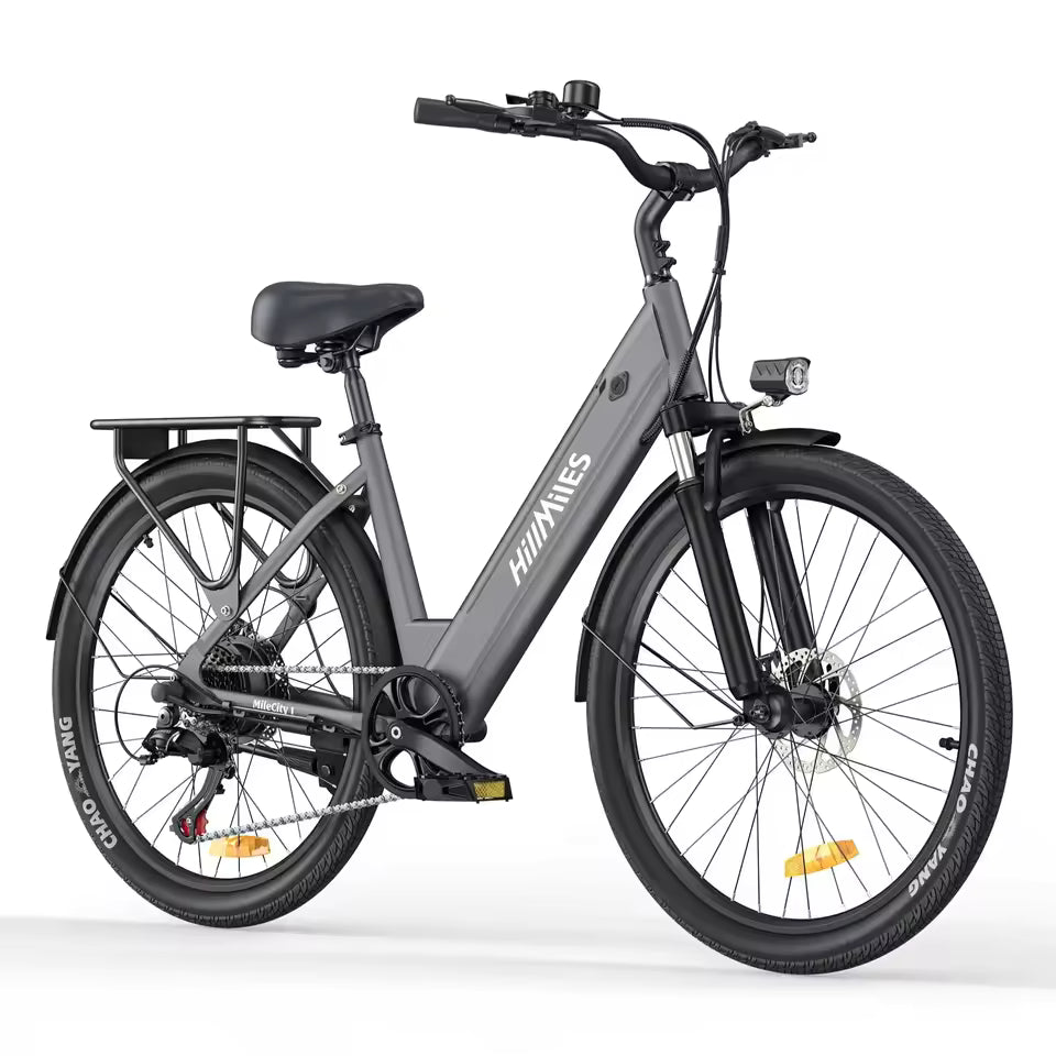 HillMiles MileCity 1 Adult E-Bike 36V 13Ah battery 250W Road Electric Bicycle 26-inch Tire City E-Bike Electric Bike, EB-01