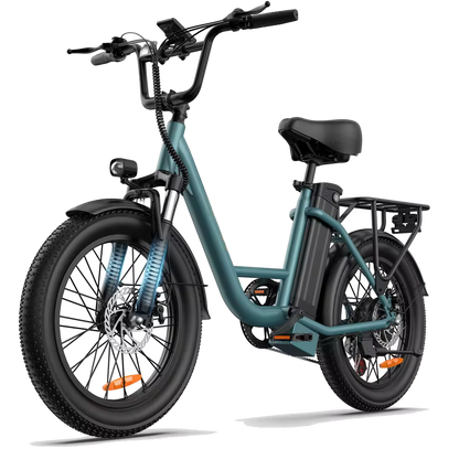 URLIFE E20 Adult E-Bike 250W Motor Electric Bicycle 48V 13AH Battery Commute Electric Bike 20-inch Fat Tire City E-Bike, EB-09